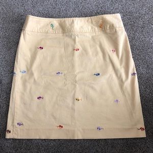 Rafaella yellow sunglasses mini skirt